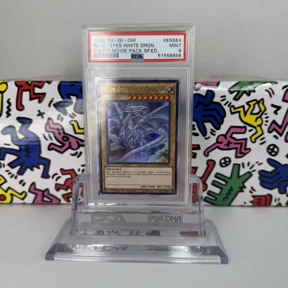 PSA 9 Blue Eyes White Dragon‎ MVP1-ENSE4 DSOD Movie Secret Rare Promo YuGiOh - Picture 1 of 2